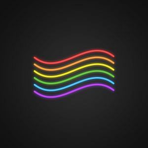 Rainbow Flag Neon Sign