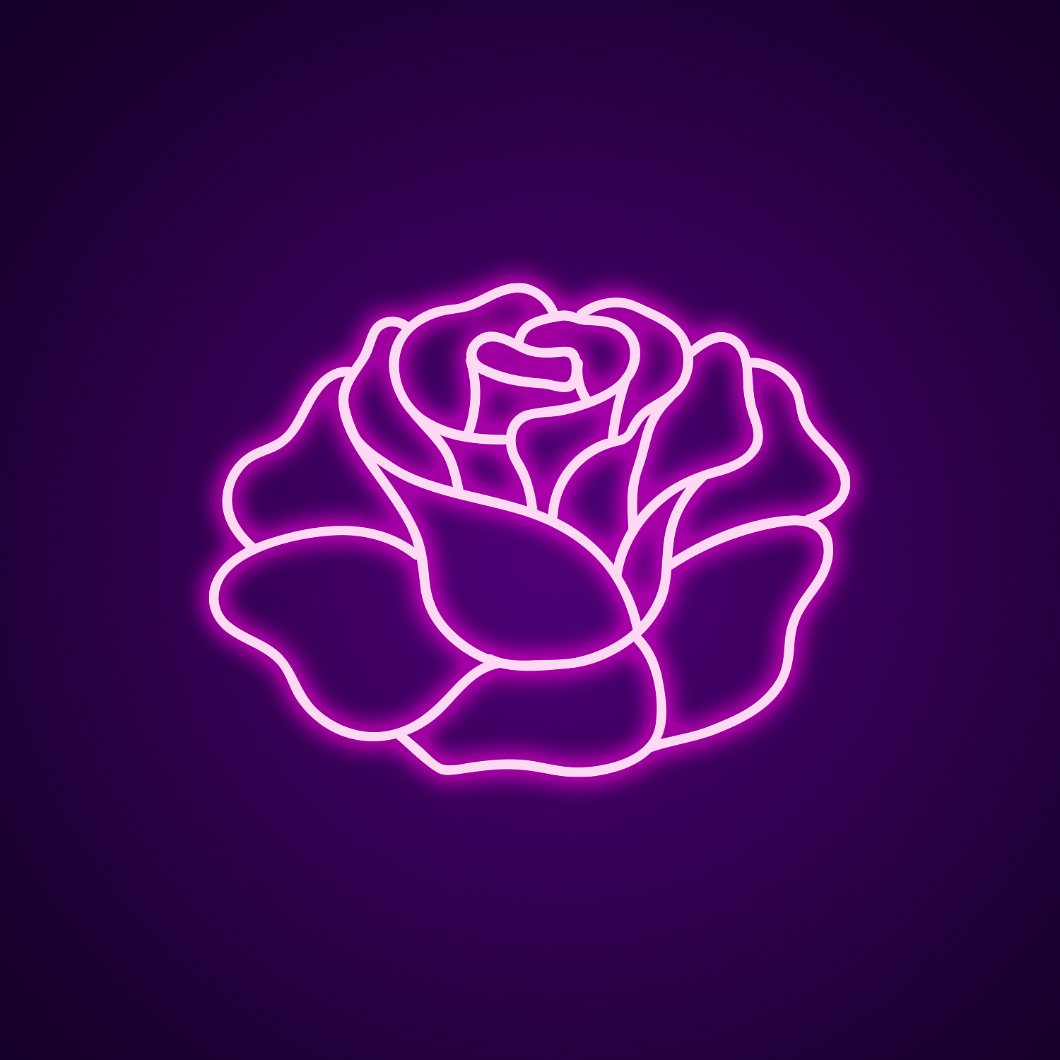 Beautiful Rose Neon Sign 