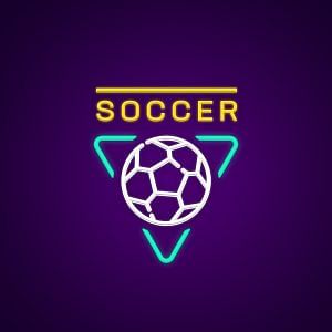 Soccer Neon Light