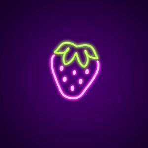 Strawberry Neon Light