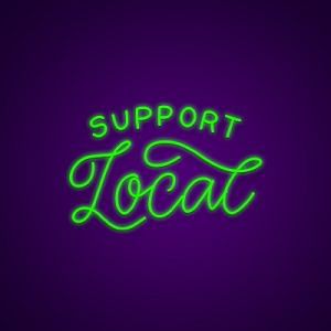 Support Local Neon Light