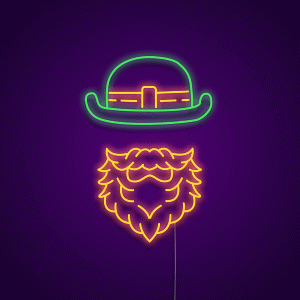 Irish Beard Neon Light Sign